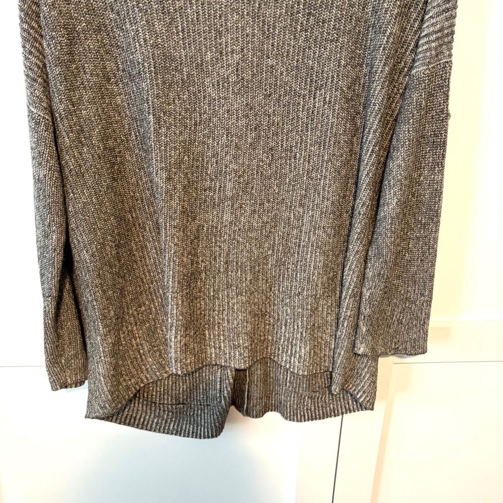 Eileen Fisher Women's Black and Cream Grandpa Cardigan Sweater in Size L - Picture 9 of 11